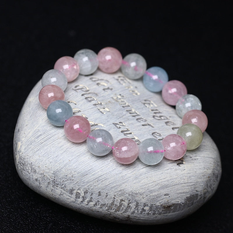 Natural Morganite Stone Bracelet