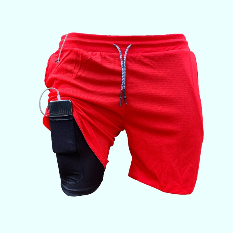 2 in 1 Fitness Training & Running Shorts