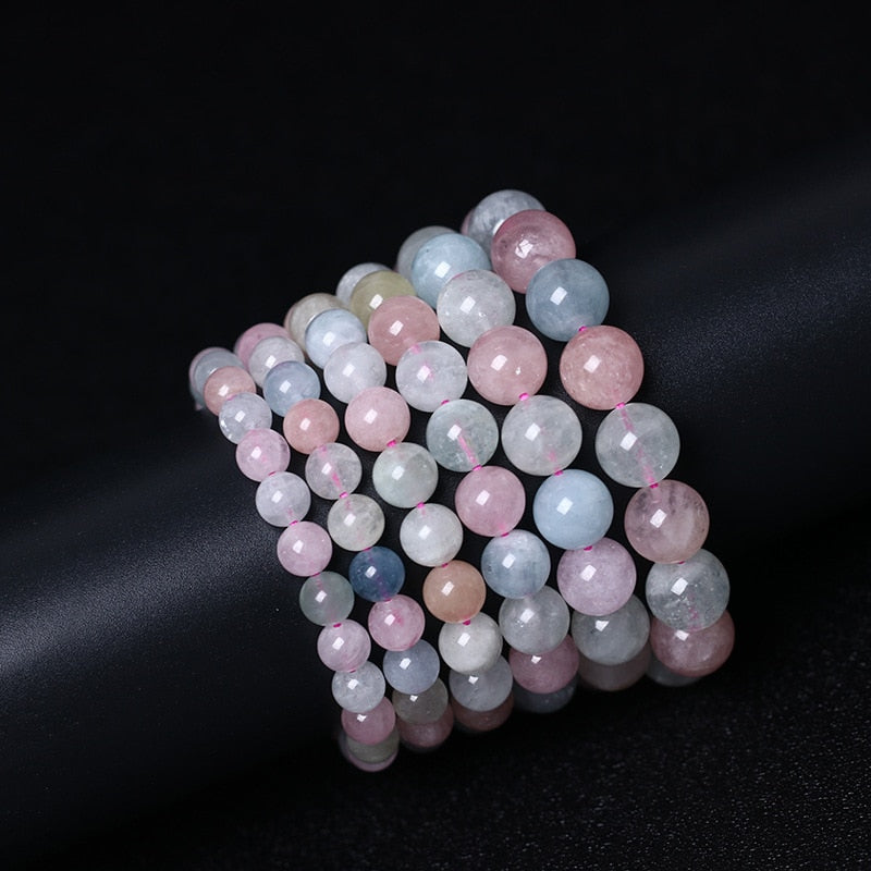 Natural Morganite Stone Bracelet