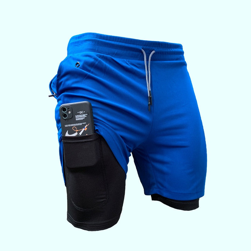 2 in 1 Fitness Training & Running Shorts