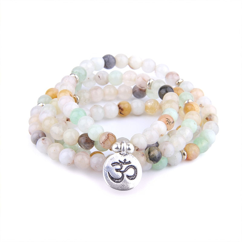 Natural Stone Howlite 108 Mala