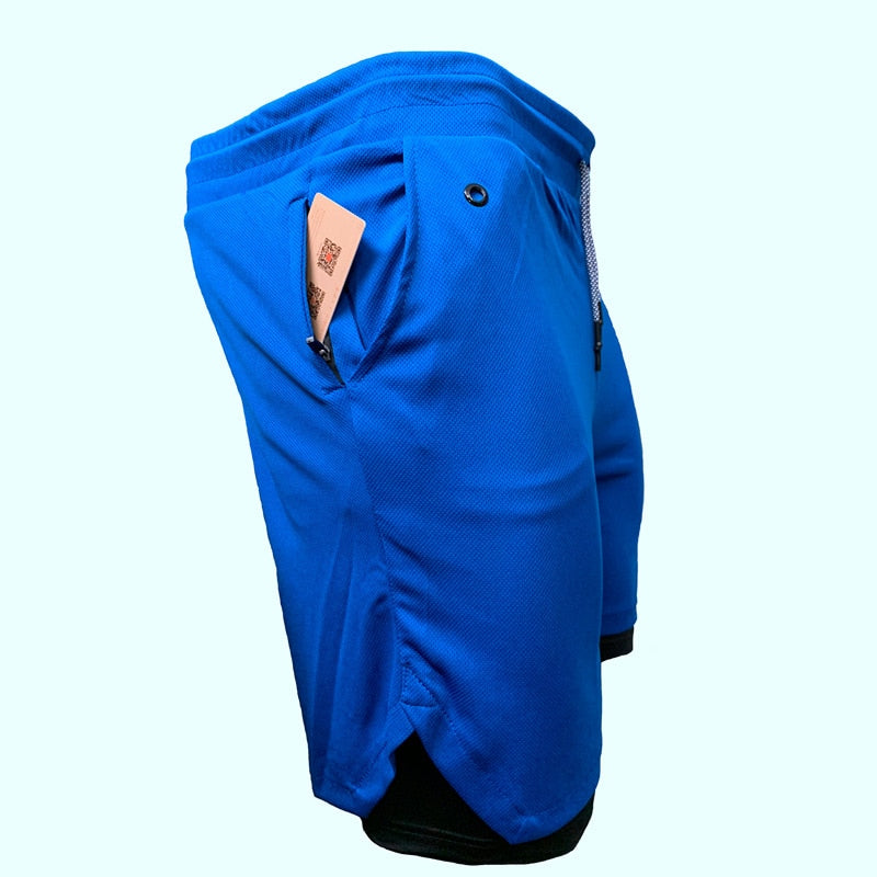 2 in 1 Fitness Training & Running Shorts