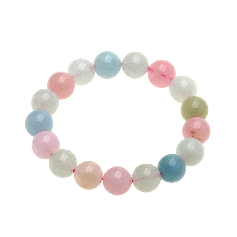 Natural Morganite Stone Bracelet