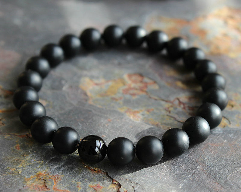 Luxury Crown Natural Stone Bead Bracelet